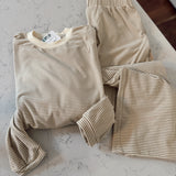 Beige Cloudfleece Oversized Top