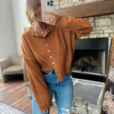 Rust Piper Knit Cardigan