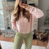 Pink Hanging Solo Cardigan