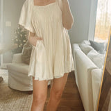 Bellini Cream Babydoll Dress