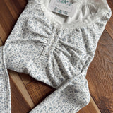 Sweetie Pie Off White Lace Trim Floral Top