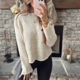 Irma Oat Mock Neck Knit Sweater