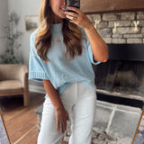 Dream Blue Just Right Sweater Top