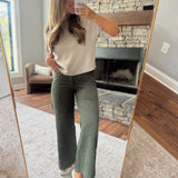 T. Green Polka Dot Corduroy Pants