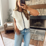 White Yacht Club Top