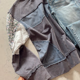 Patches of Floral Navy Crew Long Sleeve