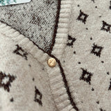 Pops of Gold V-Neck Luxe Button Down Cardi