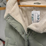 Sage Fleece Lined Puffer Jacket