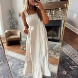 Taupe Camie Striped Maxi Dress