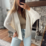 Day To Day Ivory Dolman Sleeve Cardi