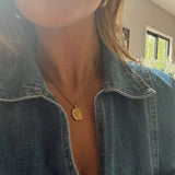 Flower Coin Necklace