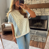 Cream Patchwork Picnic Top