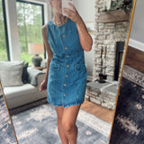 Jean Queen Button Down Denim Mini