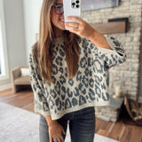 Brown Leopard Avenlea Sweater