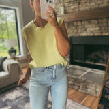 Daisy Stitch Sleeveless Knit