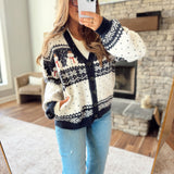 Ivory Flurries & Frost Cardigan