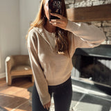 Sand Midway Knit Pullover