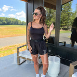 BIRDIE AirSkin Cami with Built in Bra in Black