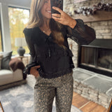 Layered in Darkness Blouse