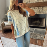 Cream Patchwork Picnic Top