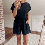 Black Dolman Romper
