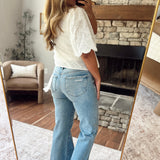 Risen Medium MR Wide Leg Jeans