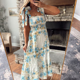 Blue Radiant Feelings Midi Dress