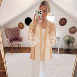 Spring To Life Cream Contrast Cardi