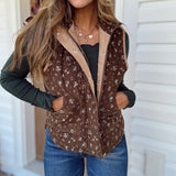 Brown Felicity Floral Vest