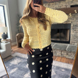 Golden Dreamweave Cardigan