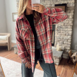 Arielle Rose Multi Plaid Button Up