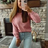 Pink Lightweight Bailey Sweater