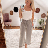 Chocolate Velora Ribbed Pants