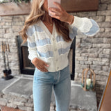 Gentle Waves Light Blue Cardi Sweater