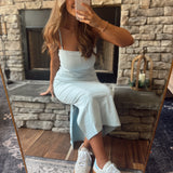 Sky Soft Knit Midi with Side Slit