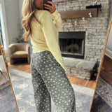 Black Gardenia Glade Barrel Pants
