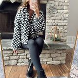 Brooklyn Black Chunky Heel Slip On Bootie