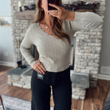 Oat Seneca Pointelle Top