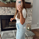 Risen Light Multi Seam Design HR Straight Denim