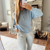 Light Denim Shaelon Henley Top