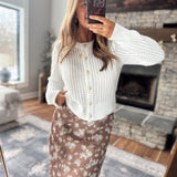 Off White Sweet Pea Cardigan