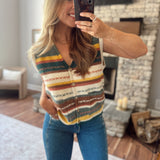 Canyon Stripes Sweater Vest