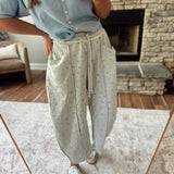 Heather Gray Petals & Chill Sweatpants