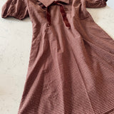 Brick Red Plunged Mini Dress