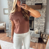 Brick Petaluma Boxy Knit Top
