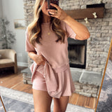 Rose Effortless Edit Mini Skirt