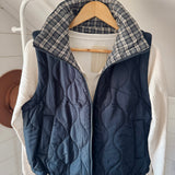 Navy Sadye Quilted Vest