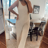 Nadeen Natural Sweater Jumpsuit