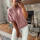 Mauve Lightweight Sweater Top