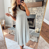 Heather Gray T-Shirt Dress